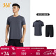 361°跑步運動(dòng)套裝男休閑健身寬松短袖短褲夏季男兩件套652414001H-4