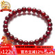 石玥珠寶精品6-7mm石榴石手鏈本命年轉運珠天然手串男女士款 水晶瑪瑙