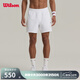 威爾勝（Wilson）官方夏季男士DAILY透氣吸濕速干運動(dòng)訓練健身短褲網(wǎng)球褲 WM20036412WTA-亮白色 S /170/80A