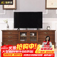 彌科優(yōu)實(shí)木電視柜收納儲物柜一體復古小戶(hù)型新美式客廳原木歐式電視機柜 1.20米電視柜【兩層】下單備注顏色
