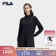 FILA 斐樂(lè )官方女子連衣裙2026春新款時(shí)尚休閑寬松假兩件拼接裙子 傳奇藍-NV L 170/88A/L
