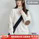 馬登雪尼爾軟糯白色毛衣女春高級感寬松加厚保暖上衣女士套頭針織衫 米白色 【毛衣女款2025新款冬/高領(lǐng)打底衫/可外穿】 L (130-150斤)