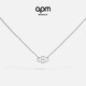 APM Monaco[新品]Art Deco可調節項鏈銀白色首飾 銀色