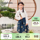 巴拉巴拉童裝女童馬面裙兒童漢服唐裝春秋裝國風(fēng)公主古風(fēng)套裝拜年服
