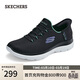 斯凱奇（Skechers）閃穿鞋女鞋夏季懶人一腳蹬健步鞋舒適軟底透氣運動(dòng)跑步鞋150123