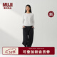 MUJI IDEE 女式 平紋燈籠褲 褲子女款女裝休閑褲26年春季新品GA66CC6S 黑色 M (155/68A)