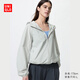 優(yōu)衣庫女裝便攜式防紫外線(xiàn)連帽外套/防曬服26春夏新款485671 03 灰色 M