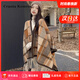CRANTA KOMEIA披肩女2026新款圍巾女空調房斗篷毛毯格子披風(fēng)生日禮物送女生女友 楓葉黃 高級感送老婆女朋友實(shí)用高檔