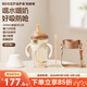 奶爸爸（Nicepapa）翻蓋學(xué)飲杯奶瓶1-3歲兒童水杯ppsu吸管杯防嗆喝水直飲杯 240ml 水嘴+直飲管+背帶(含把手)