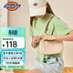 Dickies單肩包女斜挎包百搭小巧老花滿(mǎn)印手提腋下包通勤旅行小包 奶油粉