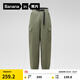 蕉內（Bananain）熱皮502+女士工裝長(cháng)褲子束腳休閑運動(dòng)寬松保暖秋冬季款女裝衣服 霧墨綠 XL
