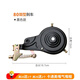Tooquv 兒童自行車(chē)鼓剎童車(chē)70后輪抱閘單車(chē)80后軸剎車(chē)90鼓剎全套剎車(chē)配件 80系列鼓剎黑(高10cm)