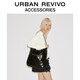 URBAN REVIVO2026夏季新款女士潮流油蠟皮單肩包UAYB60014 黑色