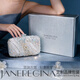 JANEREGINA簡(jiǎn)瑞吉娜滿(mǎn)鉆裝飾晚宴包高定禮服搭配手包迷你花朵包包女高級感彩鉆手拿包 白色