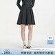 范思藍恩“進(jìn)店bi入”百搭寬褶半身裙女秋冬2024新款百褶裙14409 巴黎灰 L