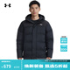 安德瑪（Under Armour）UA秋冬Select男女情侶連帽運動(dòng)休閑短款鴨絨羽絨服6012832 黑色001 XL