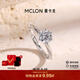 曼卡龍培育鉆石戒指 愛(ài)意永恒1克拉鉑金鉆戒結婚求婚生日禮物送女友 愛(ài)意永恒 17號【主石1ct】【VS/DE】