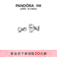 潘多拉（PANDORA）閃亮永恒符號耳釘925銀無(wú)限符號時(shí)尚百搭銀飾生日禮物 298820C01 均碼