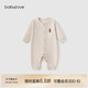 babylove嬰兒連體衣春秋款純棉寶寶哈衣家居服爬服長(cháng)袖彩棉新生兒衣服