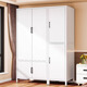 魁榮衣柜臥室家用簡(jiǎn)易衣柜開(kāi)放式全鋼防塵柜子出租房對開(kāi)門(mén)落地收納柜 【自由搭配】白雙掛款長(cháng)500寬500高1850mm 不含安裝