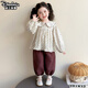 迪士咪魯（DISHIMILU）女童寶寶套裝春裝2026新款韓版春秋1-8歲兒童裝女孩春季小孩衣服 XT889(上衣+褲子）-圖片色 110 碼/身高100-110cm（3-4歲）
