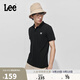 Lee標準版防曬紫外線(xiàn)刺繡logo涼感短袖男女同款情侶polo衫休閑潮