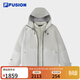 斐樂(lè )（FILA） FUSION潮牌羽絨服二合一女2025冬新款時(shí)尚保暖外套 云霧灰-GY XL 175/92A/XL