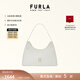 芙拉（FURLA）【禮物】DIAMANTE牛皮小號女士單肩包鉆石包腋下包高級感 棉花糖白
