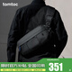 tomtoc機能斜挎包男士彈道尼龍單肩包休閑防潑水挎包T26收納iPad/Switch 曜石黑（彈道尼龍升級版） 5.5L