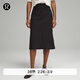 lululemon丨City Sleek 女士高腰半身裙 LW8ALKS 黑色 26