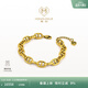 MONOLOGUE獨白鏈金主義黃金足金豬鼻子手鏈MR920女生日禮物送禮送朋友禮物 15cm