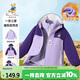 Classic Teddy兒童三合一外套男女童戶(hù)外保暖冬裝加絨加厚時(shí)尚外出服 紫色 120