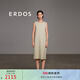 ERDOS 春夏微A顯白慵懶無(wú)袖長(cháng)裙修身顯瘦純色寬松女連衣裙 晨霧綠 M 160/84A