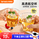 特美居（temeiju）一次性杯子航空杯食品加厚加硬塑料太空杯高透八角杯啤酒杯冷飲杯
