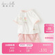 戴維貝拉【繪本系列】女童短褲套裝洋氣夏裝短袖T恤寶寶褲子