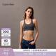 Calvin Klein內衣【女神節禮物明星同款摩登引力帶】女士ck輕運動(dòng)工字背心文胸 W7J-中花灰 M 推薦75B-85A