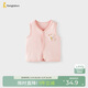 童泰（TONGTAI）嬰兒馬甲春秋季純棉寶寶衣服男童外出坎肩女童馬夾上衣粉色80cm