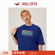 HOLLISTER經(jīng)典LOGO棉質(zhì)海島短袖T恤25夏男裝323-5005 深藍色 XL (180/116A)
