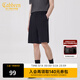 卡賓男裝時(shí)裝休閑短褲24夏新款寬松褲子舒適商場(chǎng)同款Y224 煤黑色01 M (170) 48