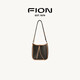 菲安妮（FION）新款包包女包單肩斜挎包百搭時(shí)尚通勤馬鞍包生日禮物