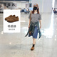 莎莎蘇【楊超越同款】春夏咖啡貝果兩穿半拖勃肯單鞋女內增高ZA54781-41