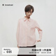 播商場(chǎng)同款粉色通勤長(cháng)袖襯衫女別致純棉上衣BDS1CD1328 R10脂粉 S