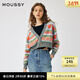 moussy 女裝新品迪士尼合作款米奇印花針織開(kāi)衫028GAL70-5020 165花紋灰色 00020/F
