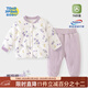 童戀初心嬰幼兒棉服套裝冬裝女寶寶保暖加厚兒童棉衣棉褲秋冬分體夾棉衣服