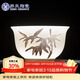 蘇氏陶瓷超薄胎羊脂玉鎏銀翠竹主人杯品茗杯個(gè)人功夫茶杯伴手禮