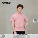 EVISU福神男士商標海鷗貼布T恤2ESHTM5TS14RXCT 粉色 L 【超寬松可選小1-2個(gè)尺碼】