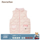 PawinPaw【三防】卡通小熊童裝秋冬男女童保暖羽絨馬甲 Pink粉紅色/25 90 cm