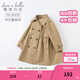戴維貝拉（DAVE＆BELLA）新款大童女裝中大童風(fēng)衣外套兒童大衣女童春季小女孩春天 卡其色【常規款】 150 cm（建議身高140-150cm）