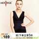 MERRIGE美人計塑身衣女春夏款收腹提臀束腰海藻衣連體內衣 優(yōu)雅雅黑 3XL (建議體重125-135斤)