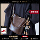 CHANEELR & KARITH包包女包牛皮斜挎單肩手提水桶小包生日禮物送女友老婆 咖啡色 高級感送女朋友愛(ài)人實(shí)用高檔